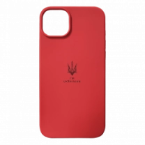 Чехол Silicon Case I'm Ukraine iPhone 14 Plus Red