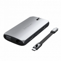 Перехідник Satechi Aluminum Type-C On-the-Go Multiport Adapter Space Gray (ST-UCMBAM)