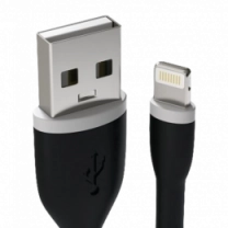 Кабель Satechi Flexible Charging Lightning Cable Black 6" (0.15 m) (ST-FCL6B)