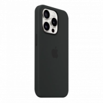 Чохол силіконовий iPhone 15 Pro Max Silicone Case with MagSafe Black  (MT1M3)