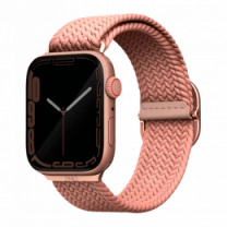 Ремешок Uniq Aspen Braided для Apple Watch 49 | 45 | 44 | 42 mm Grapefruit Pink (UNIQ-44MM-ASPPNK)