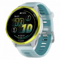 Спортивний годинник Garmin Forerunner 570  47mm Amp Yellow Aluminium with Translucent Whitestone/Turquoise Band (010-02971-01