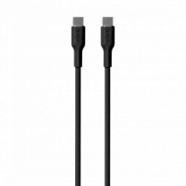Зарядный кабель Puro Soft Cable USB-C to USB-C 1.5m, black PUUSBCUSBCICONBLK