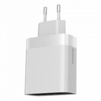 Адаптер Baseus Mirror Lake Digital Display 4USB Travel Charger 30W White (CCJMHB-B02)