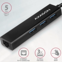 Хаб концентратор AXAGON HMC-GL3A SuperSpeed USB-C hub + gigabit LAN