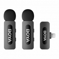 Беспроводной петличный микрофон BOYA BY-V2 Lightning Black