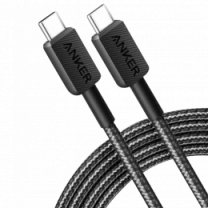 Кабель ANKER 322 USB-C to USB-C - 1.8m Nylon (Черный)