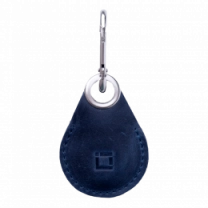 Шкіряний чохол INCARNE Key Tag для AirTag синій