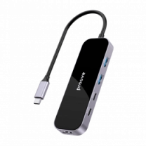 Type-C-Хаб Proove Shadow (2*USB3.0 + Type-C + PD100W + HDMI) (dark gray)
