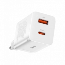 Адаптер Baseus Super Si Pro Quick Charger Type-C+USB 30W White (CCSUPP-E02)
