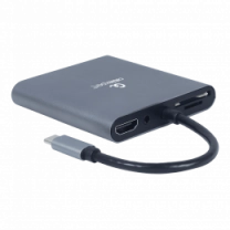 Адаптер Cablexpert A-CM-COMBO6-01, USB Type-C 6-в-1