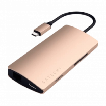 Satechi Type-C Multi-Port Adapter 4K with Ethernet V2 Gold (ST-TCMA2G)