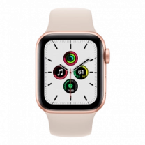 Смарт-годинник Apple Watch SE 44mm Gold Aluminum Case with Starlight Sport Band (MKQ53)