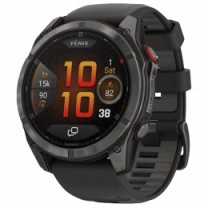 Смарт-часы Garmin Fenix 8 Pro (51 мм) AMOLED Sapphire, титан Carbon Gray DLC с силиконовым ремешком (010-03199-01)
