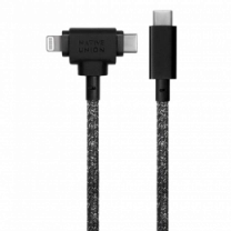 Native Union Belt Cable Universal USB-C to USB-C/Lightning Cosmos Black (1.5 m) (BELT-CCL-COS-NP)