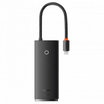 Хаб Baseus Lite Series 5-in-1  (Type-C to HDMI + 3xUSB 3.0 + PD) (black)(WKQX040001)