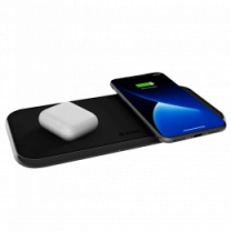 Зарядна станція Zens Dual Aluminium Wireless Charger Black USB-C 30W PD Wall Charger (ZEDC10B/00)