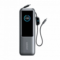 Додаткова батарея  Anker - 25000 mAh 165W PD Built-In Double USB-C Cables (Black)