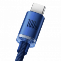 Кабель Baseus Crystal Shine Series Type-C 100W (1.2m) (blue) (CAJY000403)