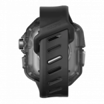 Ремінець AULUMU Titanium Cover+Black Band  titanium+ white A01-TI-BK