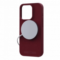 Чехол Njord Suede MagSafe Case Crimson Red для iPhone 15 Pro (NA53SU11)