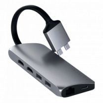 Satechi Aluminum Type-C Dual Multimedia Adapter Space Gray (ST-TCDMMAM)