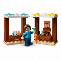 Конструктор LEGO Minecraft Нападение на деревню с воздушным шаром Гаста