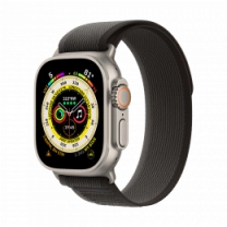 Смарт-годинник Apple Watch Ultra 49mm Titanium Case with Black/Gray Trail Loop - S/M (MQFW3)