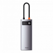 Хаб Baseus Multifunctional Metal Gleam 5- in-1 Type-C (Gray) (CAHUB-CX0G)