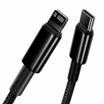 Кабель Baseus Tungsten Gold Type-C to Lightning PD 20W (1m) (black)(CATLWJ-01)