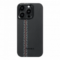 Чехол Pitaka MagEZ Case 4 Fusion Weaving Rhapsody for iPhone 15 Pro (FR1501P)