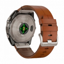 Спортивний годинник Garmin Fenix 8 51mm AMOLED Sapphire Carbon grey DLC w. Chestnut Leather Band (010-02905-40) UA