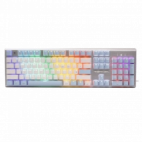 Клавіатура ігрова механічна A4-Tech FS100 (Icy Blue), USB, сріблястий