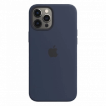 Чохол iPhone 12 Pro Max Silicone Case with MagSafe - Deep Navy (MHLD3)