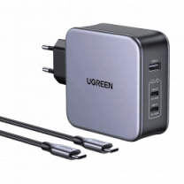 Адаптер UGREEN CD289 GaN Fast Charger 140W with Cable Gray (90549)