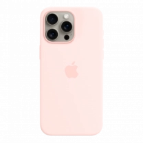 Чехол Силиконовый iPhone 15 Pro Silicone Case with MagSafe Light Pink (MT1F3)
