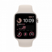 Смарт-часы Apple Watch SE 2022 44mm Starlight Aluminum Case with Sport Band (MNJX3)