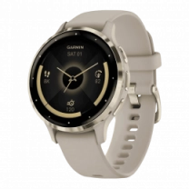 Смарт-годинник Garmin Venu 3S Soft Gold S. Steel Bezel w. French Gray Case and S. Band (010-02785-02/52) UA