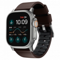 Ремінець Nomad Active Band Pro Silver Hardware Classic Brown 46mm/49mm (NM1A4MSNW0)