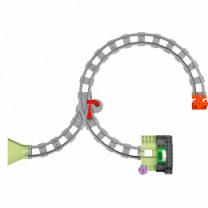 Конструктор LEGO DUPLO Town Дополнительный набор. Железнодорожный туннель и пути