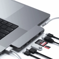 Satechi Aluminum USB-C Pro Hub Max Adapter Space Gray (ST-UCPHMXM)