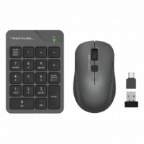 Комплект бездротовий клавіатура цифрова з мишою A4Tech Fstyler FG1600C Air2 (Grey), сірий колір