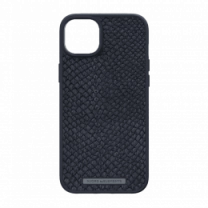 Чехол Njord Salmon Leather MagSafe Case Black для iPhone 14 Plus (NA42SL00)