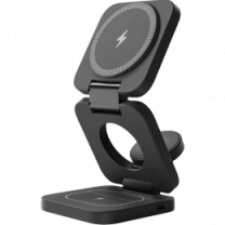 Зарядна станція Benks W13 3 in 1 foldable wireless charger Black