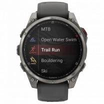 Смарт-часы Garmin Fenix 8 Pro (47 мм) AMOLED Sapphire, титан с графитово-черным ремешком (010-03198-11)