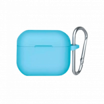 Чохол Blueo Liquid Silicone Case for AirPods 3 with Carbine Sky Blue
