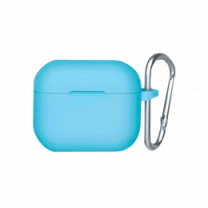 Чехол Blueo Liquid Silicone Case для AirPods 3 with Carbine Sky Blue