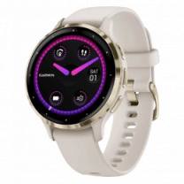 Garmin Venu 3S Soft Gold S. Steel Bezel with Ivory Case and S. Band (010-02785-04)