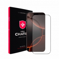 Защитное стекло +NEU Chatel Corning Gorilla Glass with Mesh for iPhone 16 Pro Max Front Black