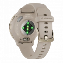 Смарт-годинник Garmin Venu 3S Soft Gold S. Steel Bezel w. French Gray Case and S. Band (010-02785-02/52) UA